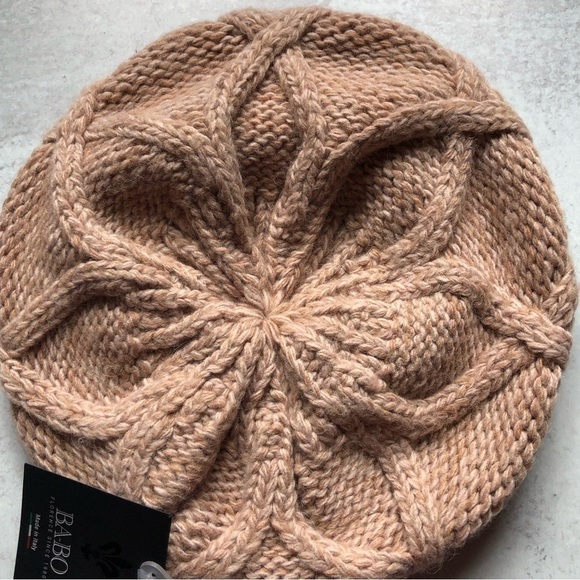 Ba-Bo Knit Beret Beanie Wool Alpaca Polyester Blend - Picture 4 of 7